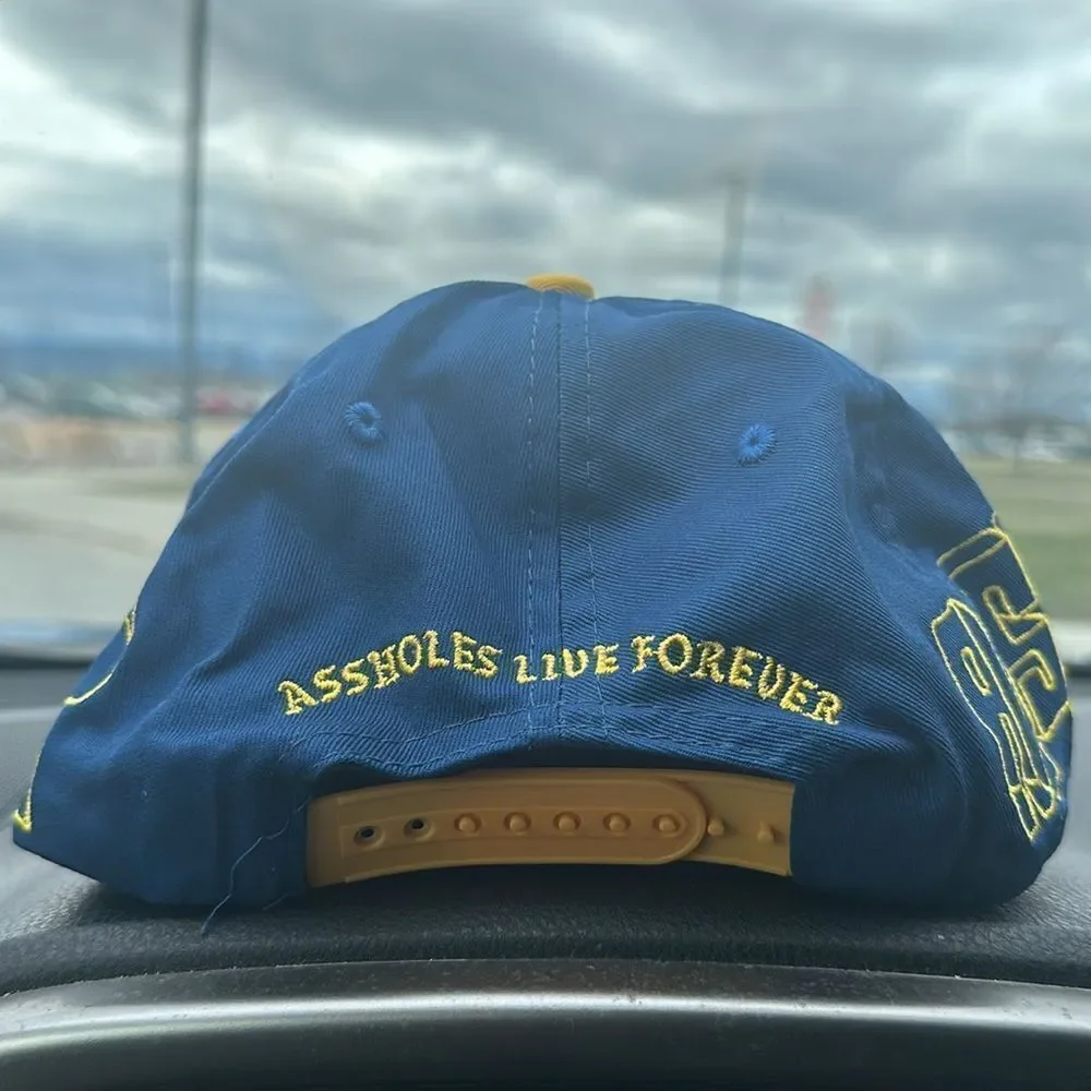 Assholes live forever six panels snapback hat OS (4050) NEW